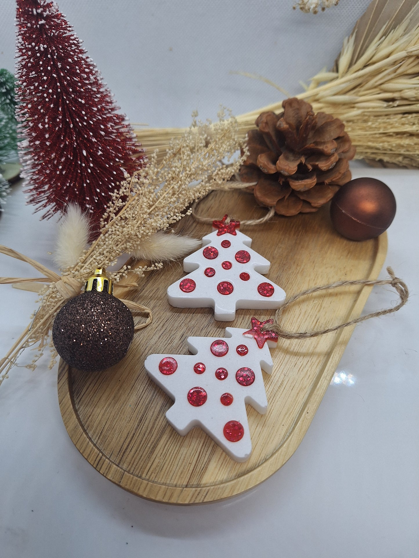 Suspensions de Noël - Duo sapin