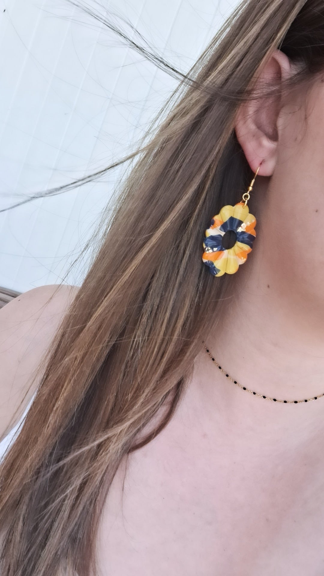 Boucle d'oreille - 4 COULEURS - Mille et Douces Créations