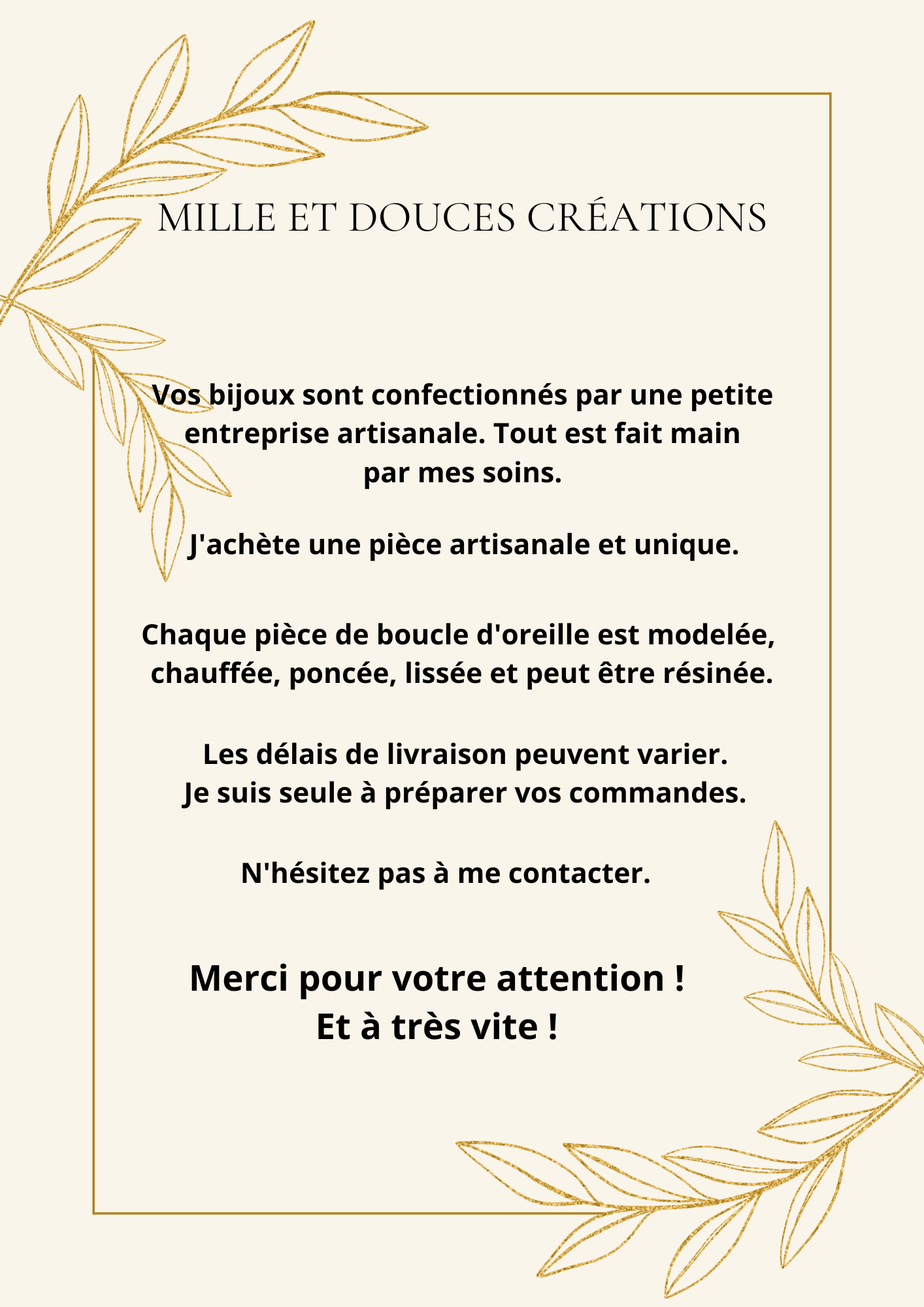 Boucle d'oreille - Automne - Mille et Douces Créations