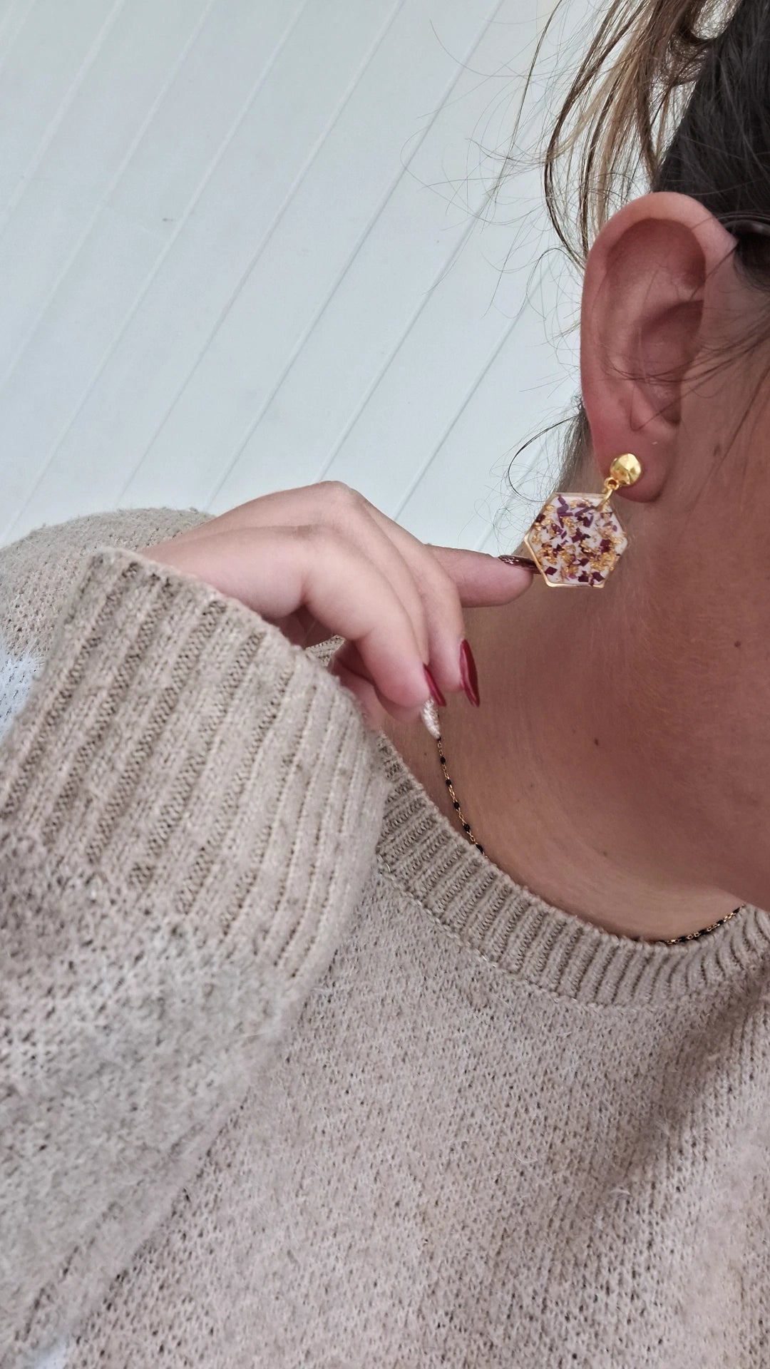 Boucle d'oreille - EMMA - Mille et Douces Créations
