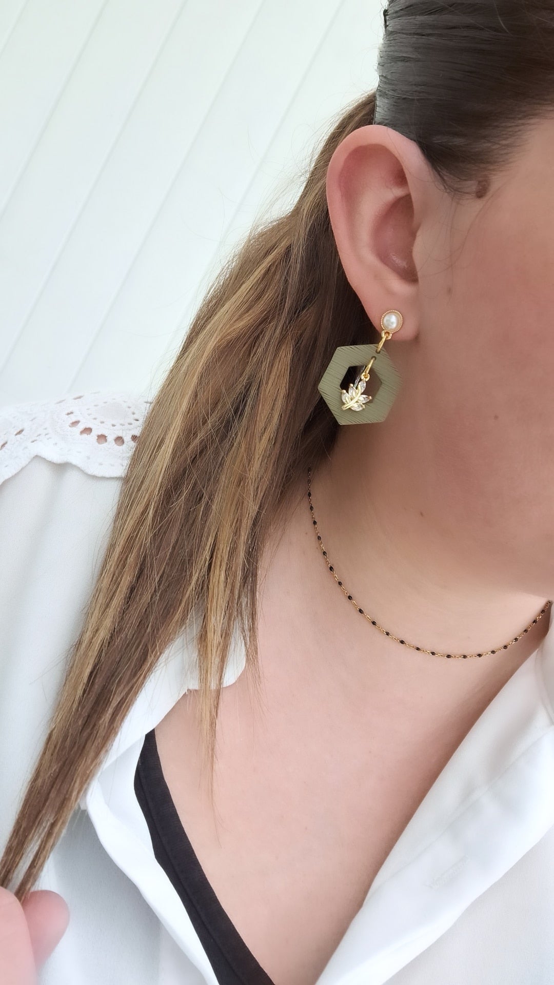 Boucle d'oreille - KAKI & BRELOQUE - Mille et Douces Créations