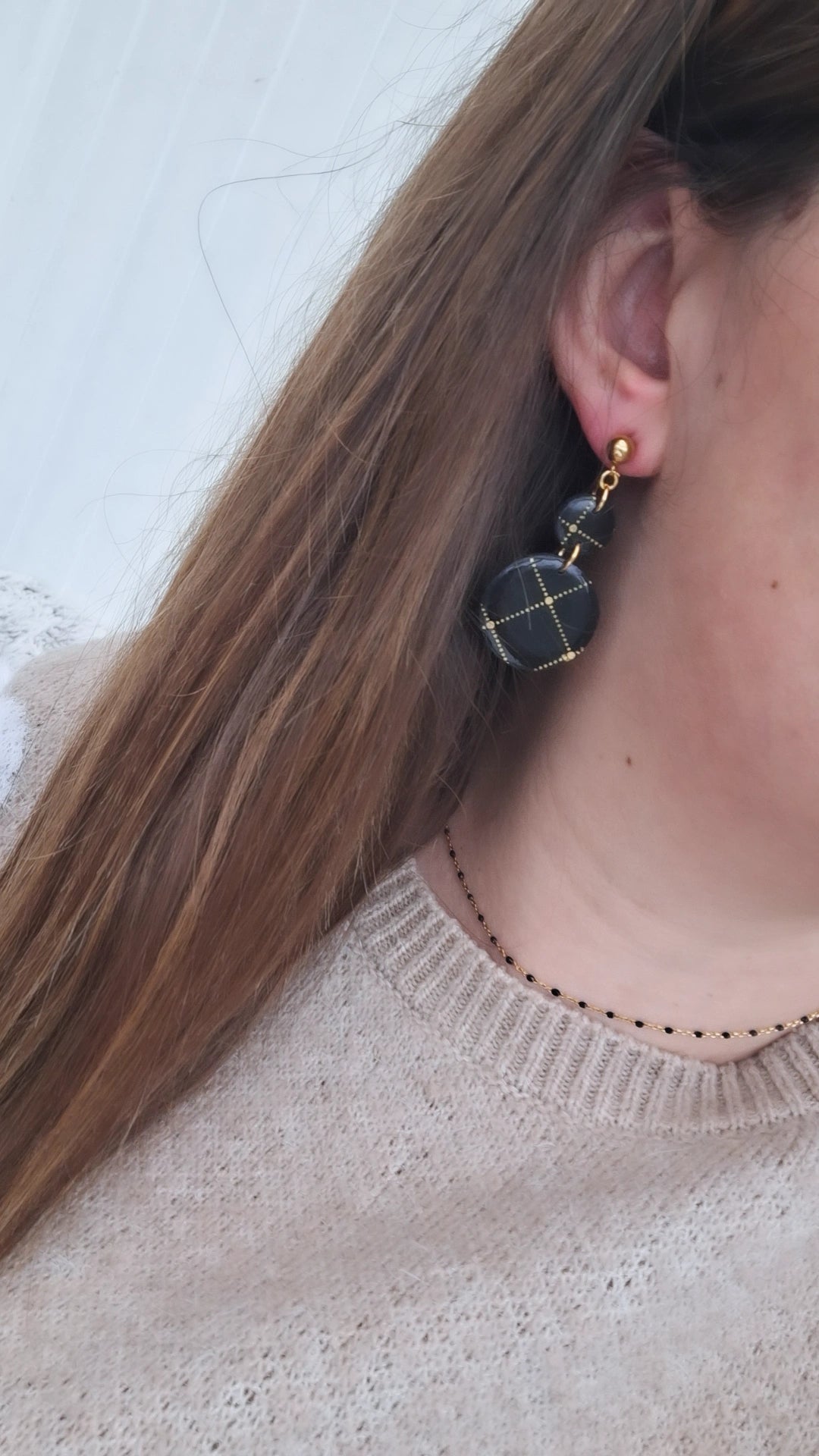 Boucle d'oreille - VALENTINE - Mille et Douces Créations