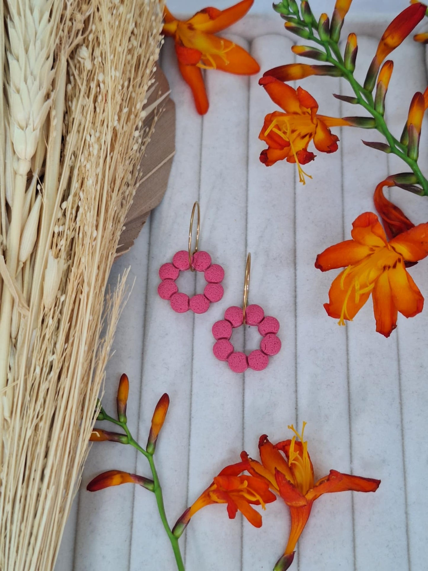 Créole interchangeable - BUBULLE - Vieux rose foncé