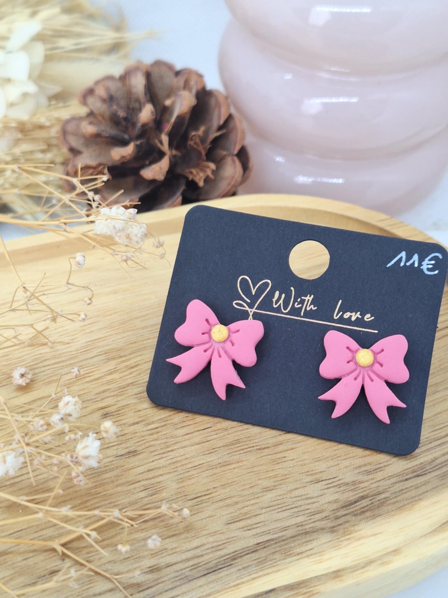 Puce - Noeud rose