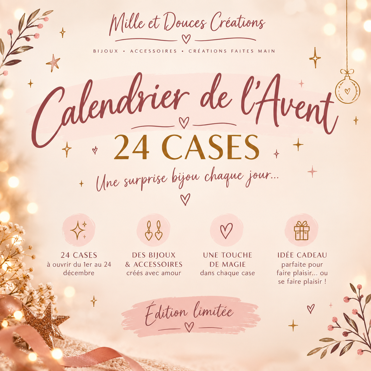 Calendrier de l’Avent- 24 cases 🎄