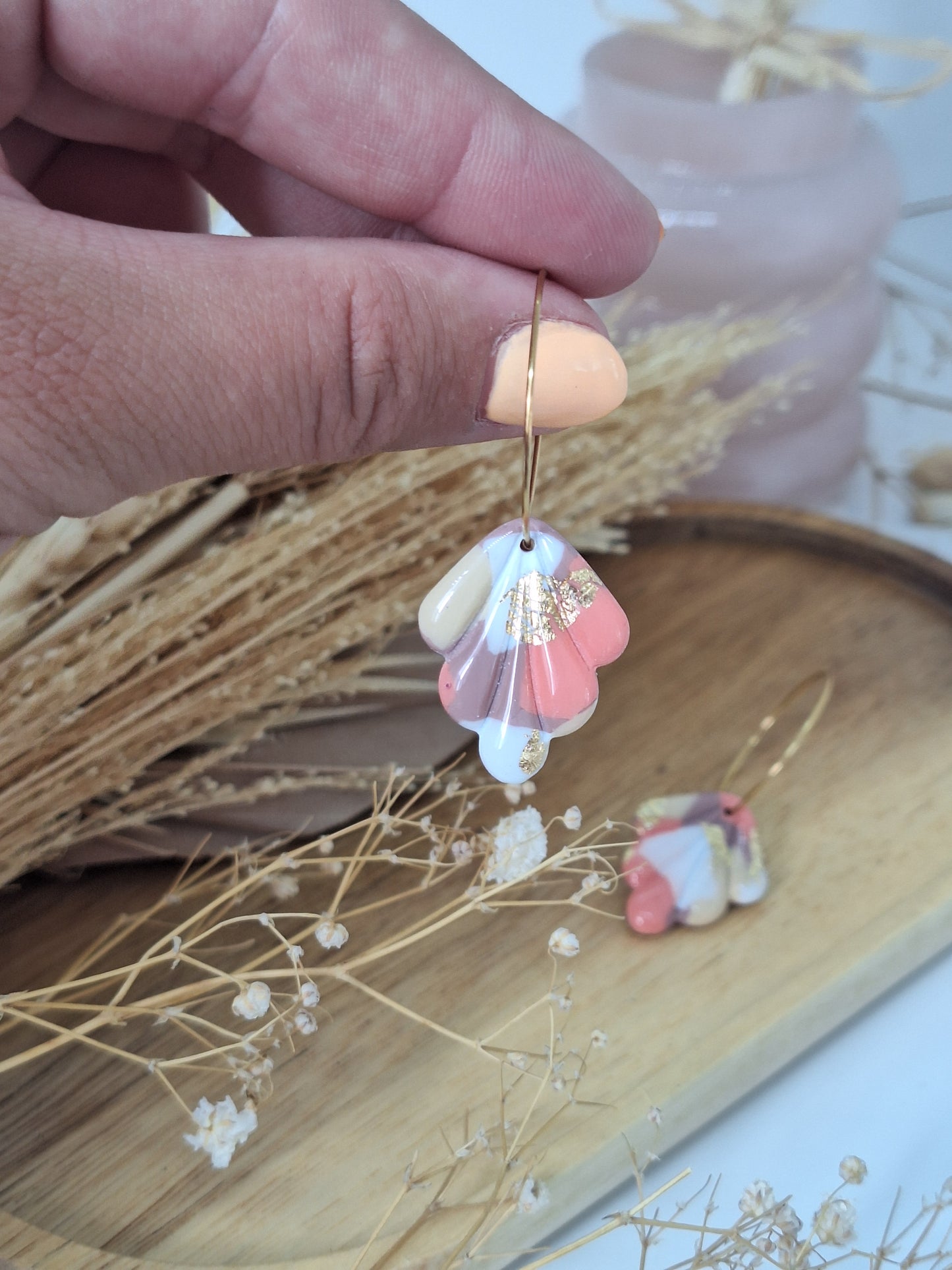 Créole - Blanc, vieux rose, corail