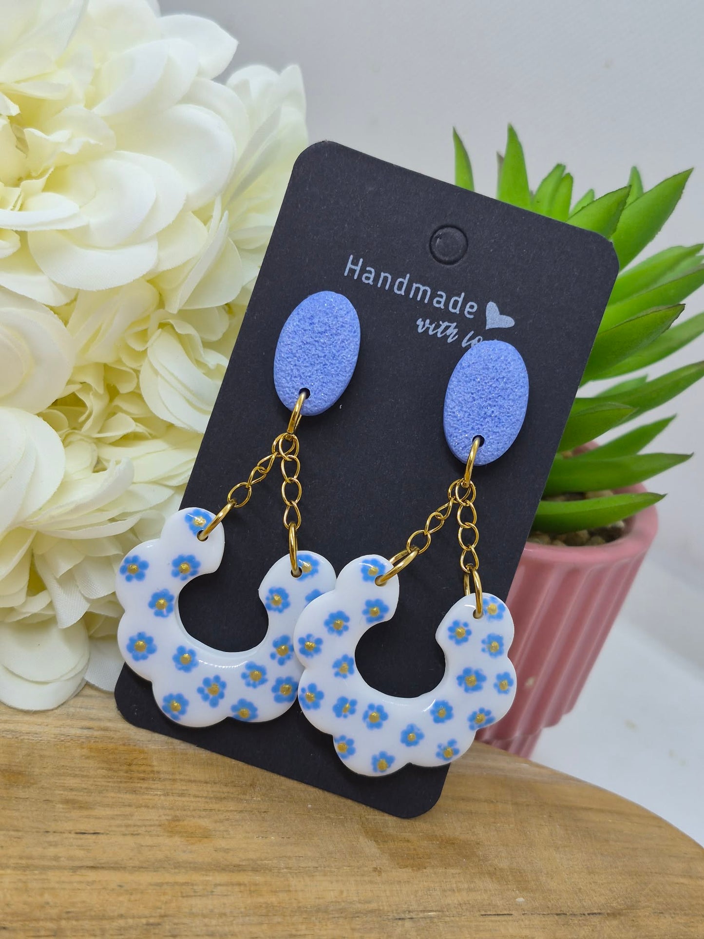Boucle d'oreille - Petites fleurs