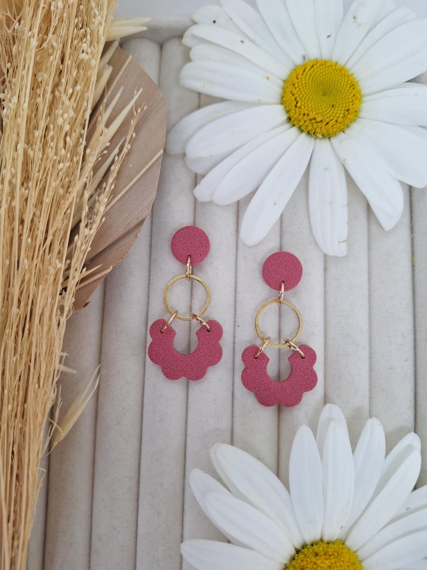 Boucle d'oreille - LAIYNA - Vieux Rose