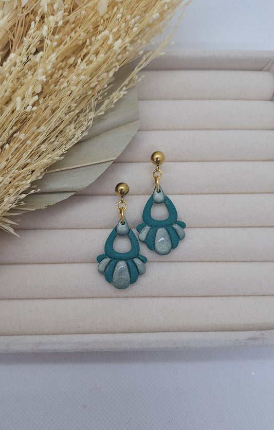 Boucle d'oreille - Verte