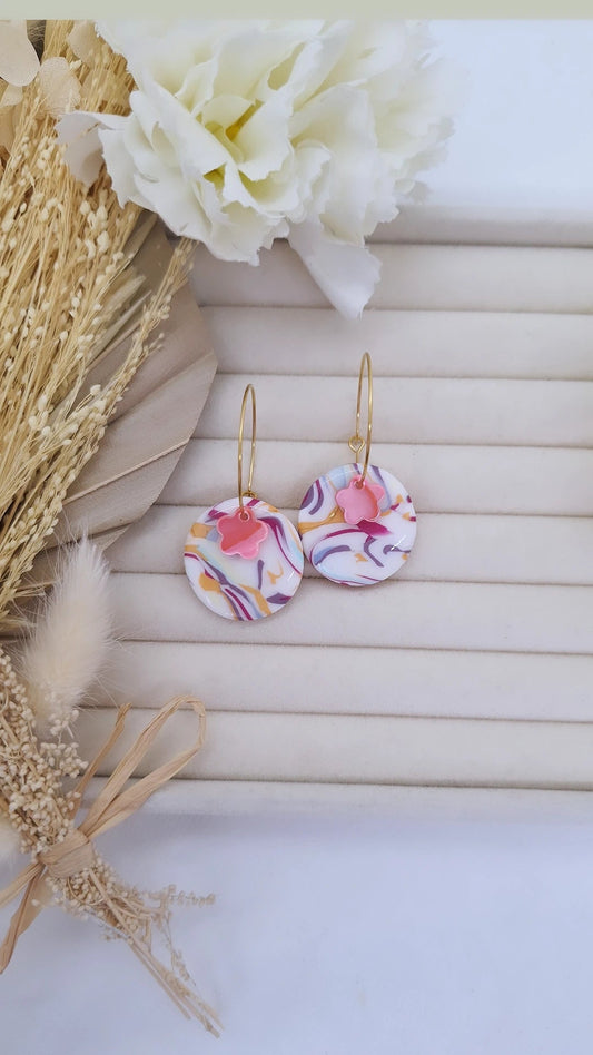 Boucle d'oreille - MULTICOLORE - Mille et Douces Créations