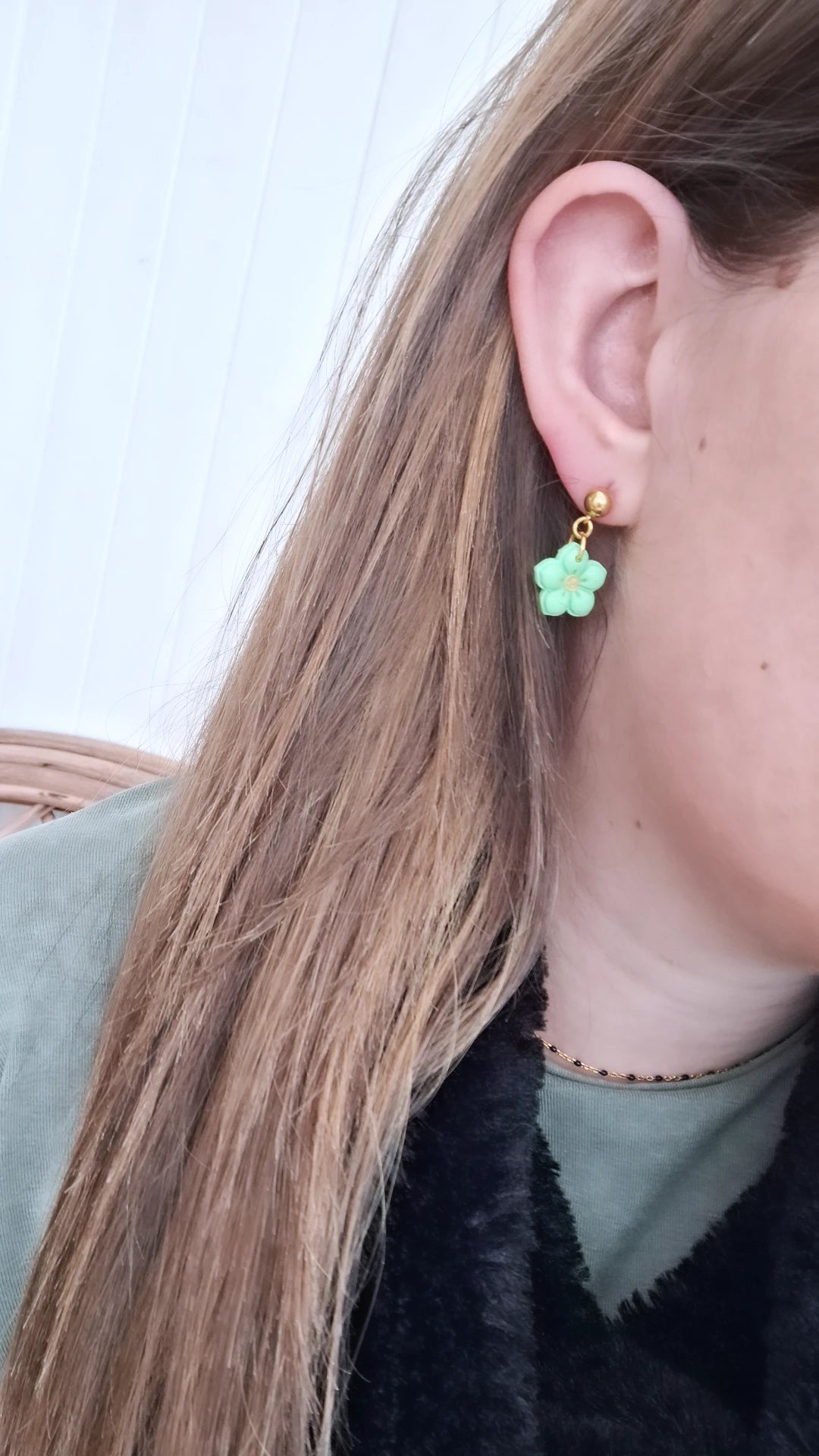 Boucle d'oreille - PETITE FLEUR - Mille et Douces Créations