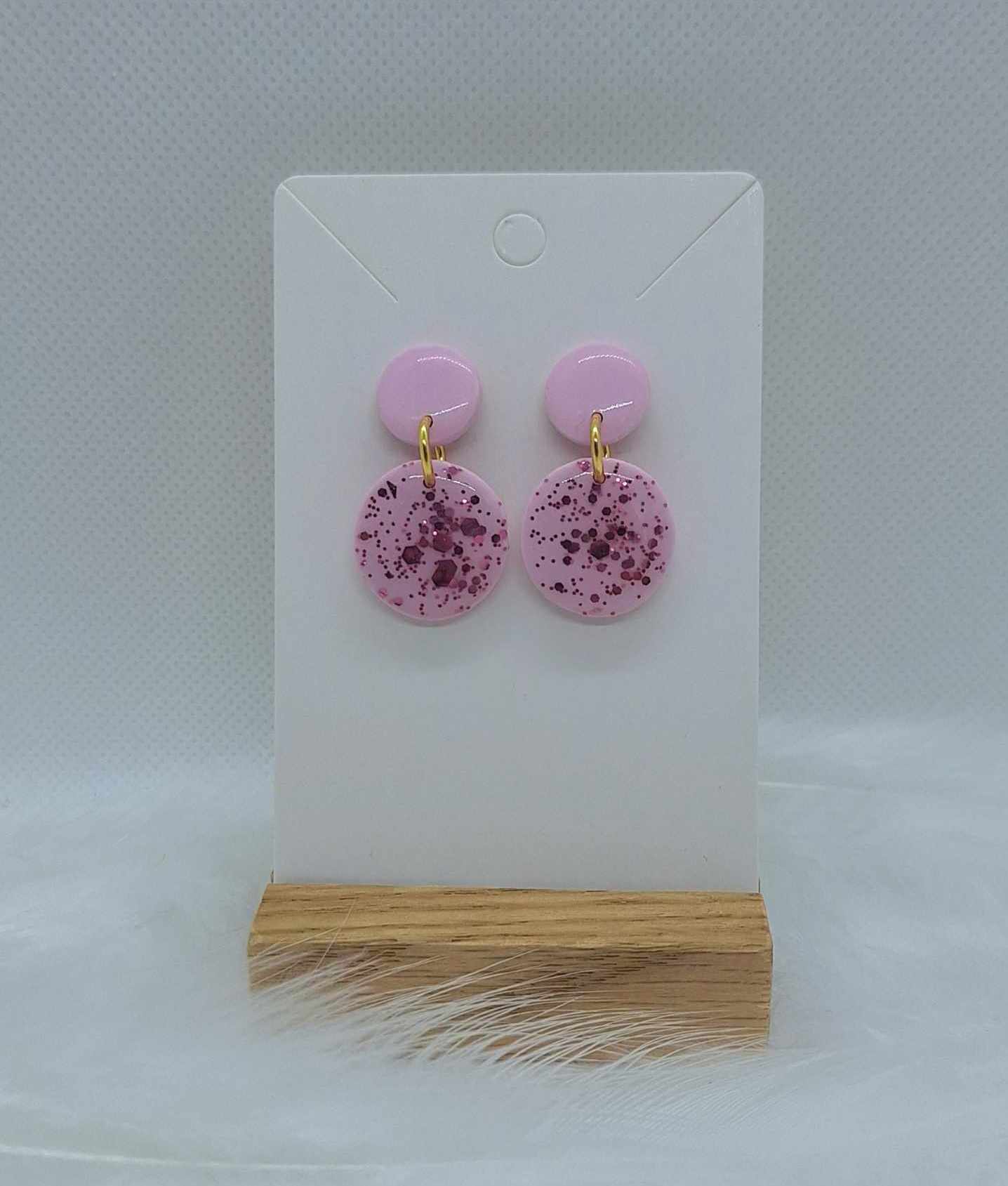 Boucle d'oreille - Pink - Mille et Douces Créations