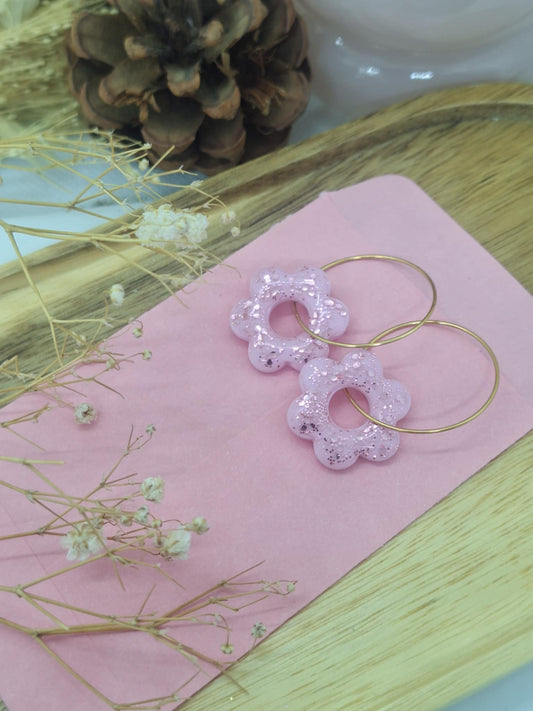 Créole interchangeable- Flora - Octobre Rose