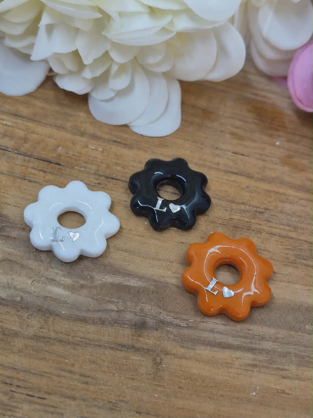 Pendentif personnalisé lettre + cœur