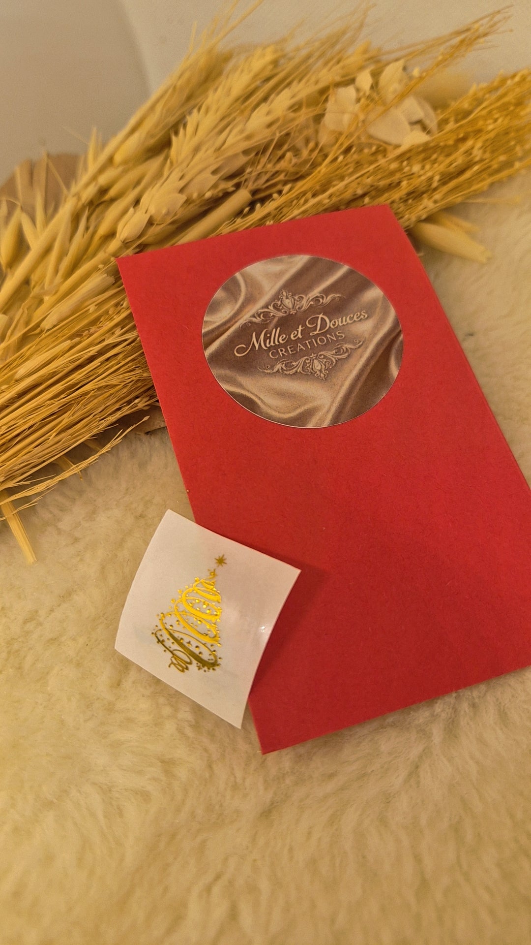 Pochette cadeau - Rouge