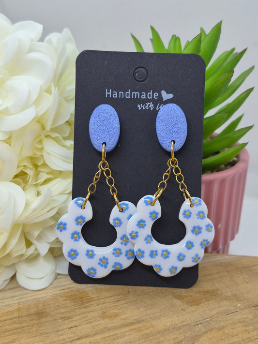 Boucle d'oreille - Petites fleurs