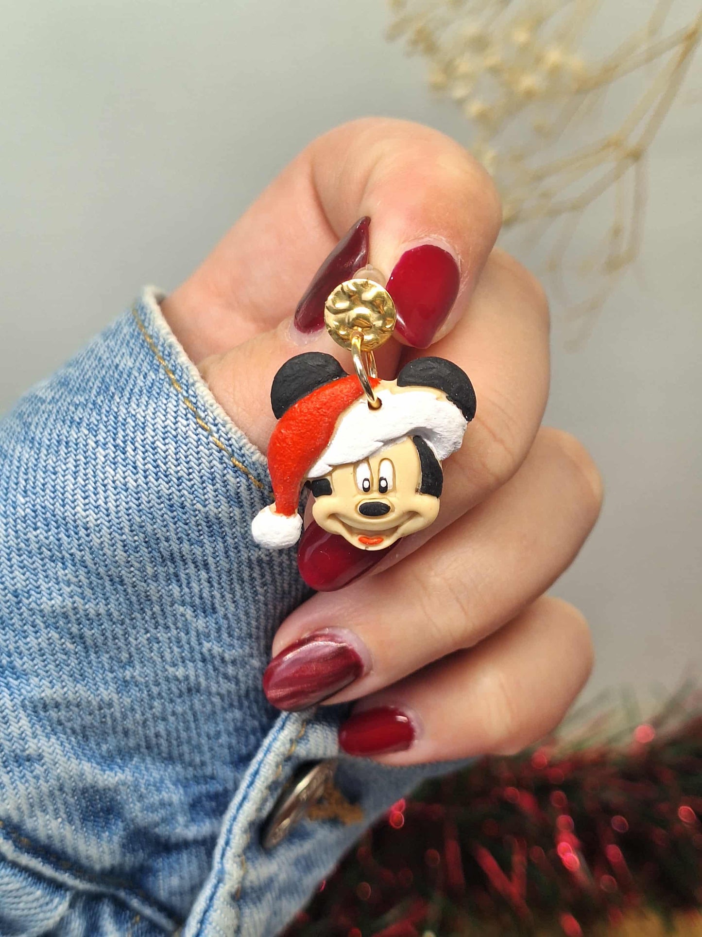 Boucle d'oreille Mickey