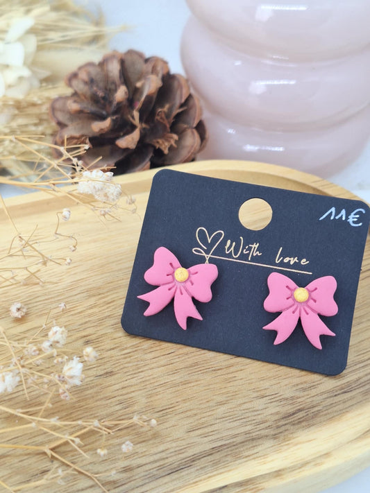 Puce - Noeud rose