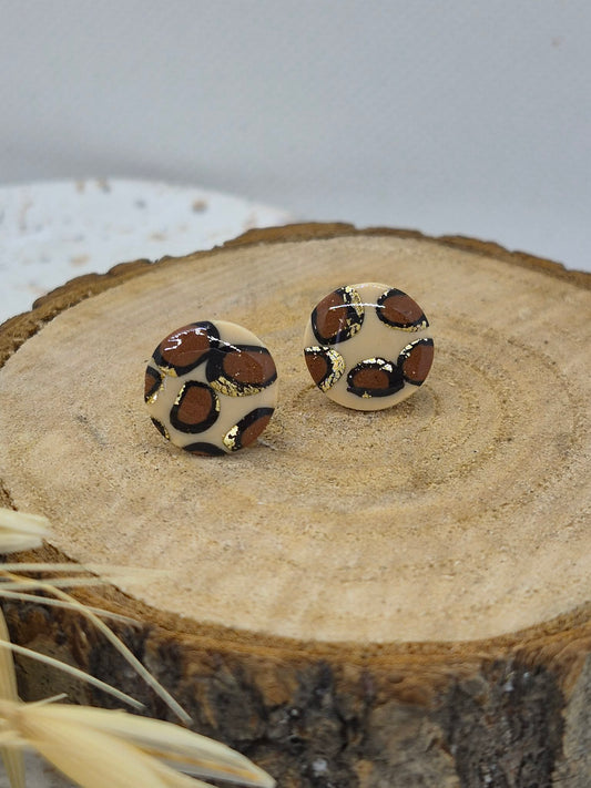 Puce - Ronde - Léopard