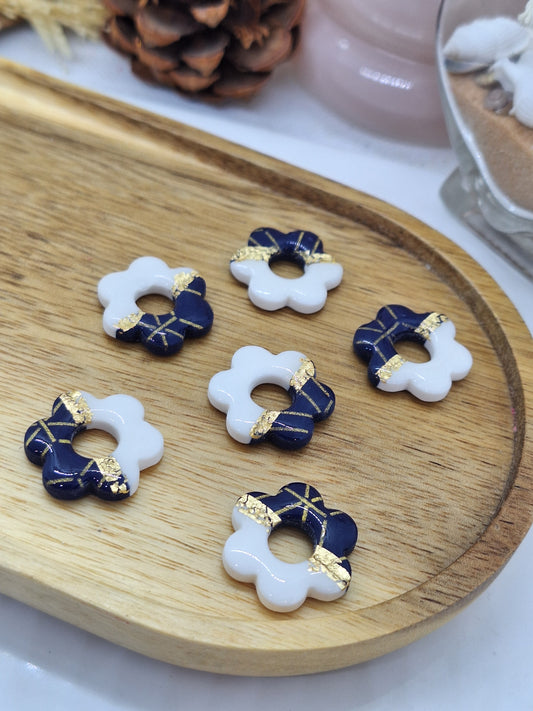 Pampille - Flora - Bleu marine avec motif
