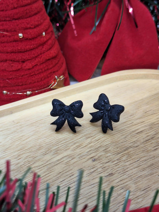 Puce - Noeud noir à paillette