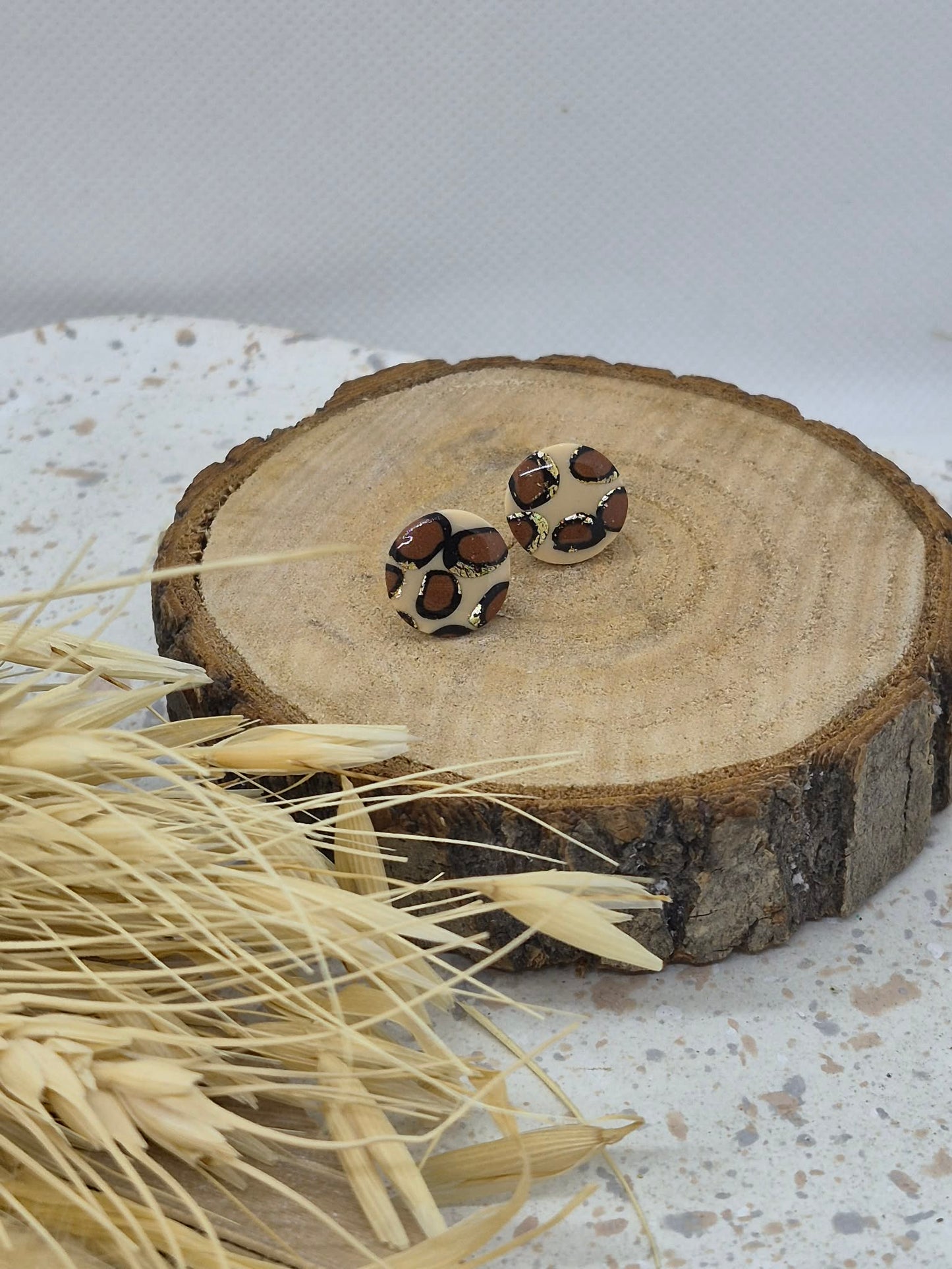 Puce - Ronde - Léopard