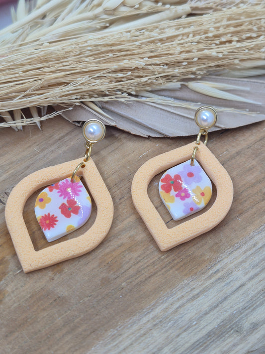 Boucle d'oreille - Florale