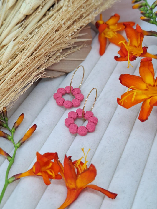 Créole interchangeable - BUBULLE - Vieux rose foncé